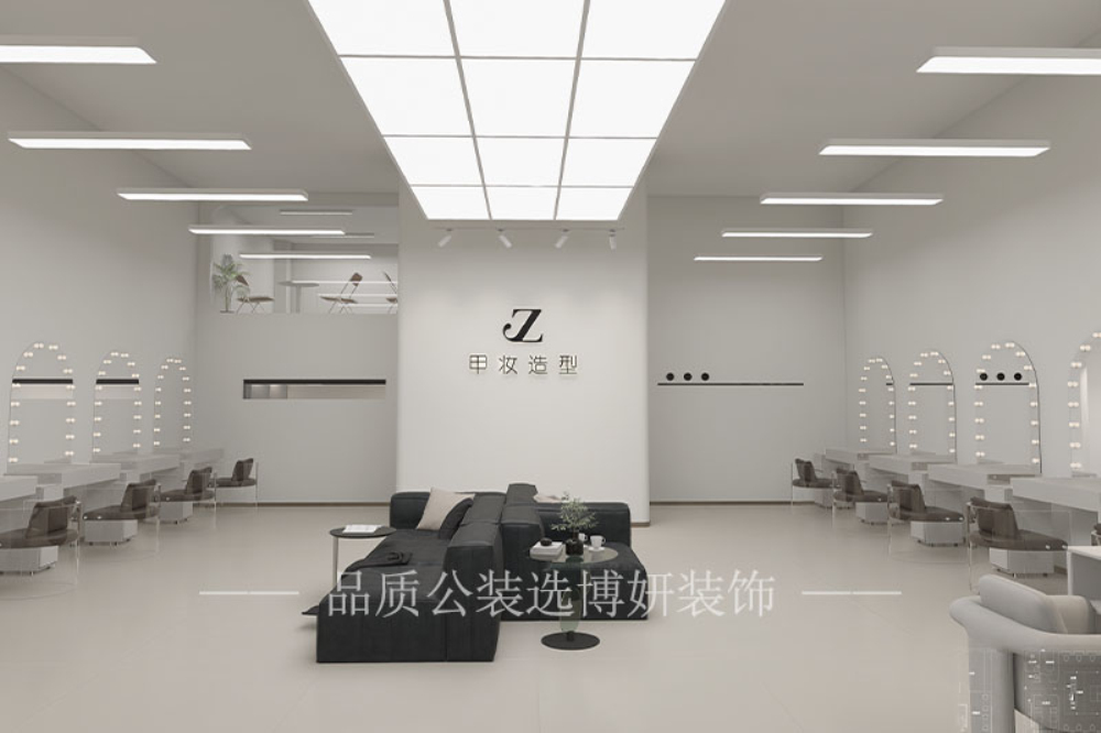 宁波美甲店装修设计,宁波工作室设计效果图,宁波美甲店装修公司