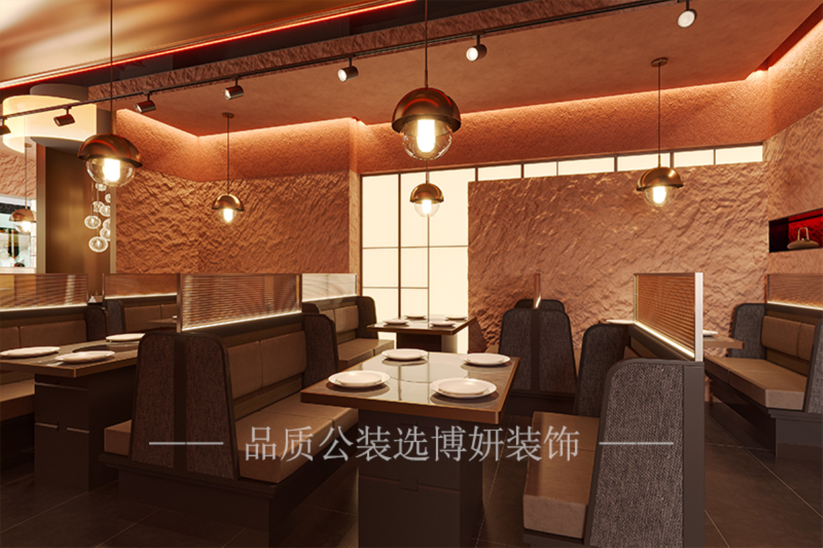 宁波自助火锅店装修设计,宁波火锅店装修公司,宁波火锅店设计效果图